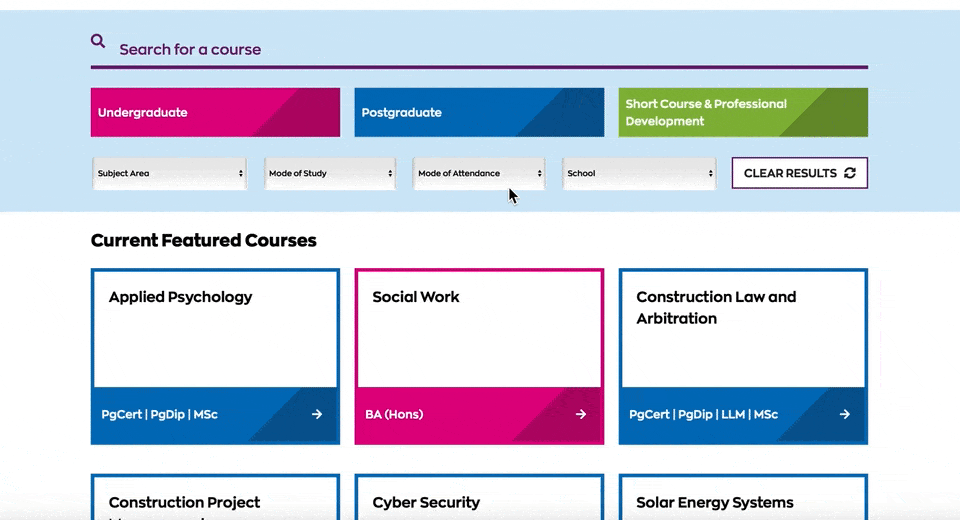 intelligent site search examples
