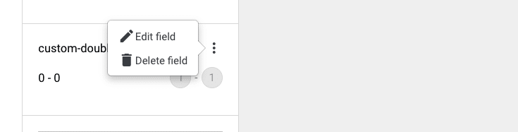 Picture of custom fields user interface